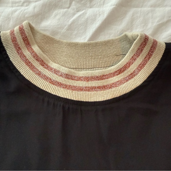 Aquarius Black 95% Silk Short Sleeve Dress, Size 1 (4/6) Offers Welcome! - Picture 7 of 9